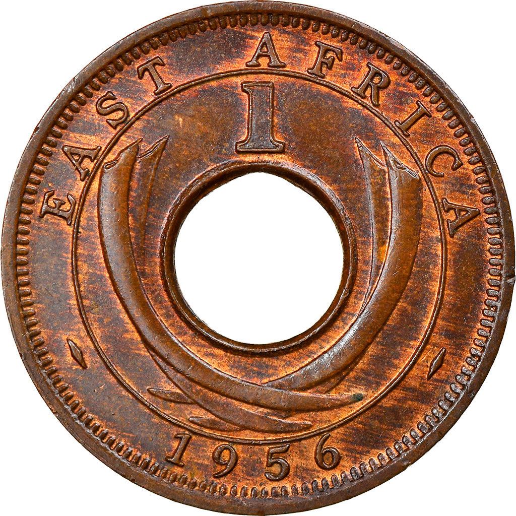 East Africa | 1 Cent Coin | Crown | Tusks | Km:35 | 1954 - 1962