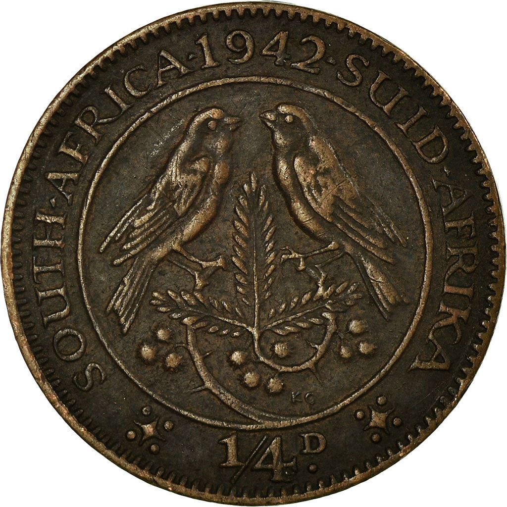 South Africa 1/4 Penny Coin | George VI | KM23 | 1937 - 1947