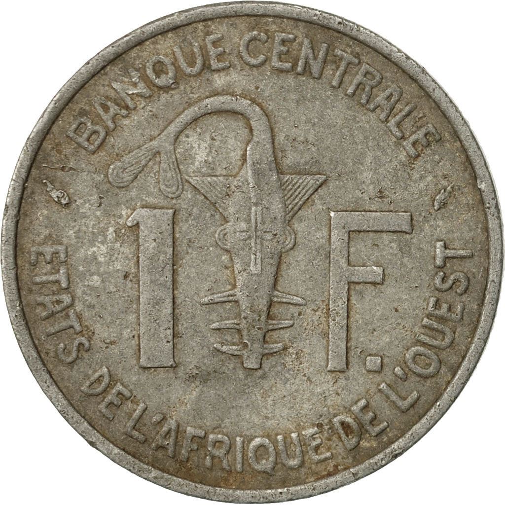 Western African States | 1 Franc Cfa Coin | Emblem of Central Bank | Gazelle | Km:3.1-3 | 1961 - 1975