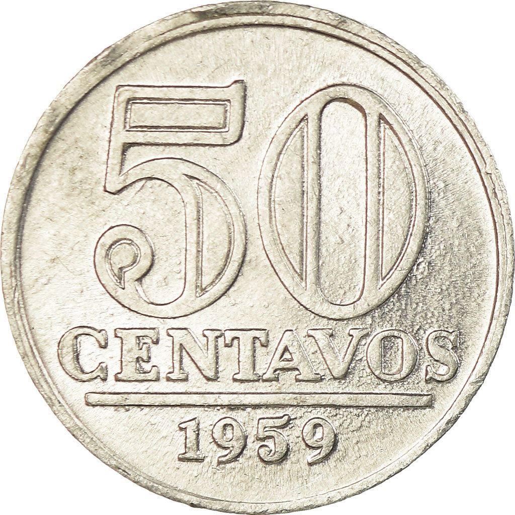 Brazil | 50 Centavos Coin | Star | Km:569 | 1957 - 1961