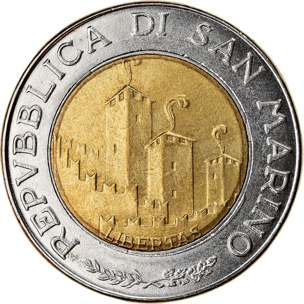San Marino | 500 Lire Coin | Adveniat Regnum Viri | Km:301 | 1993