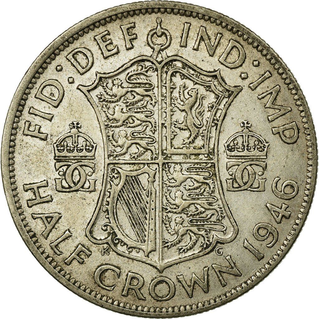 United Kingdom | 1/2 Crown Coin | George VI | KM:856 | 1937 - 1946