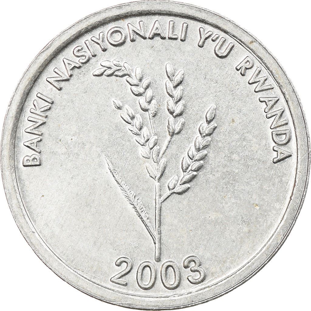 Rwanda | 1 Ifaranga Coin | Rice Plant | Km:22 | 2003