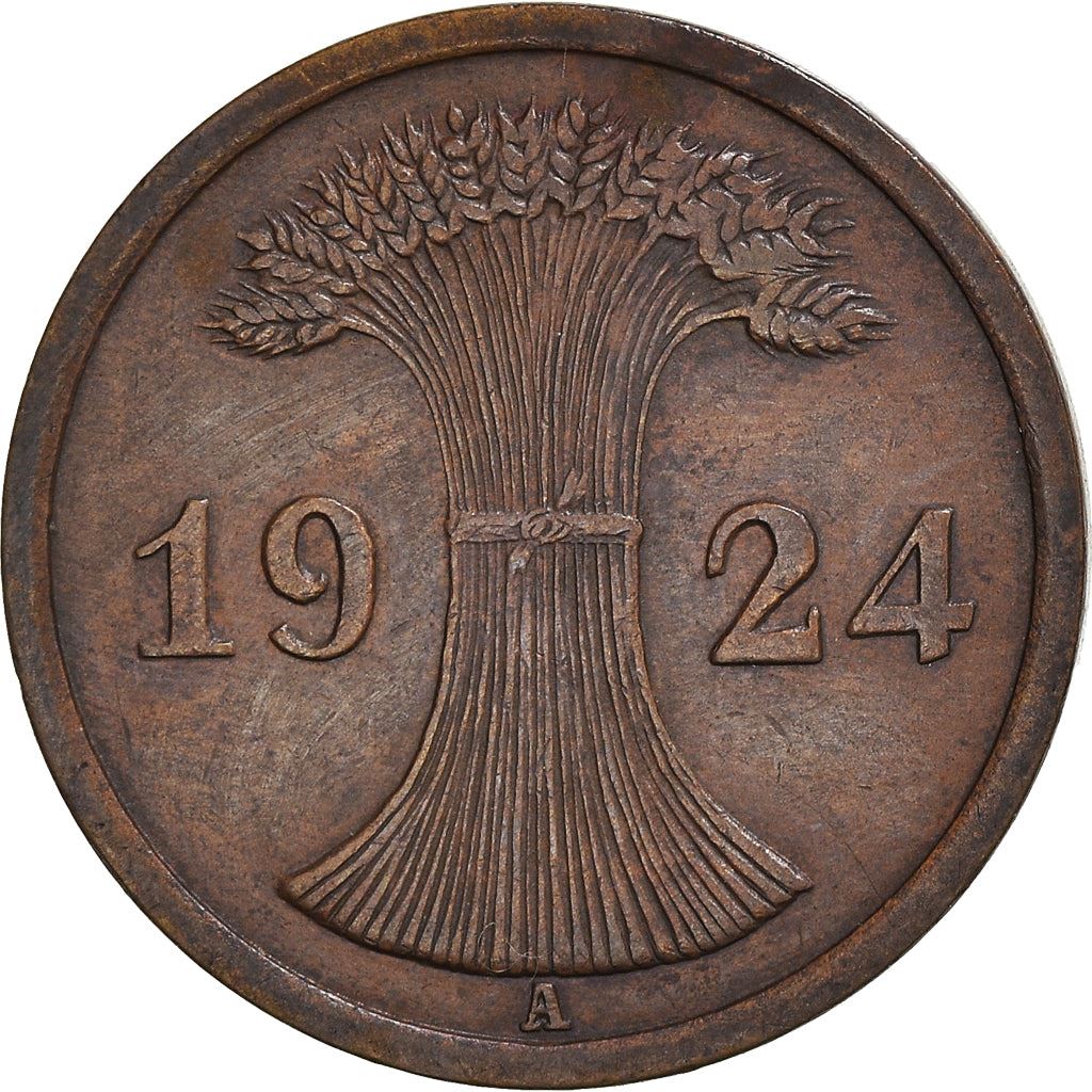 Germany | 2 Rentenpfennig Coin | Bronze | KM:31 | 1923 - 1924