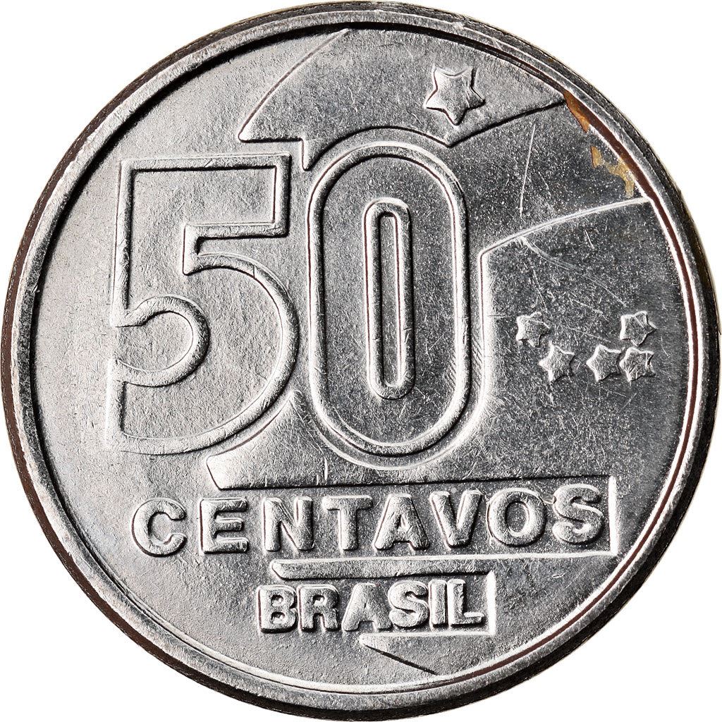 Brazil | 50 Centavos Coin | Weaving | Km:614 | 1989 - 1990