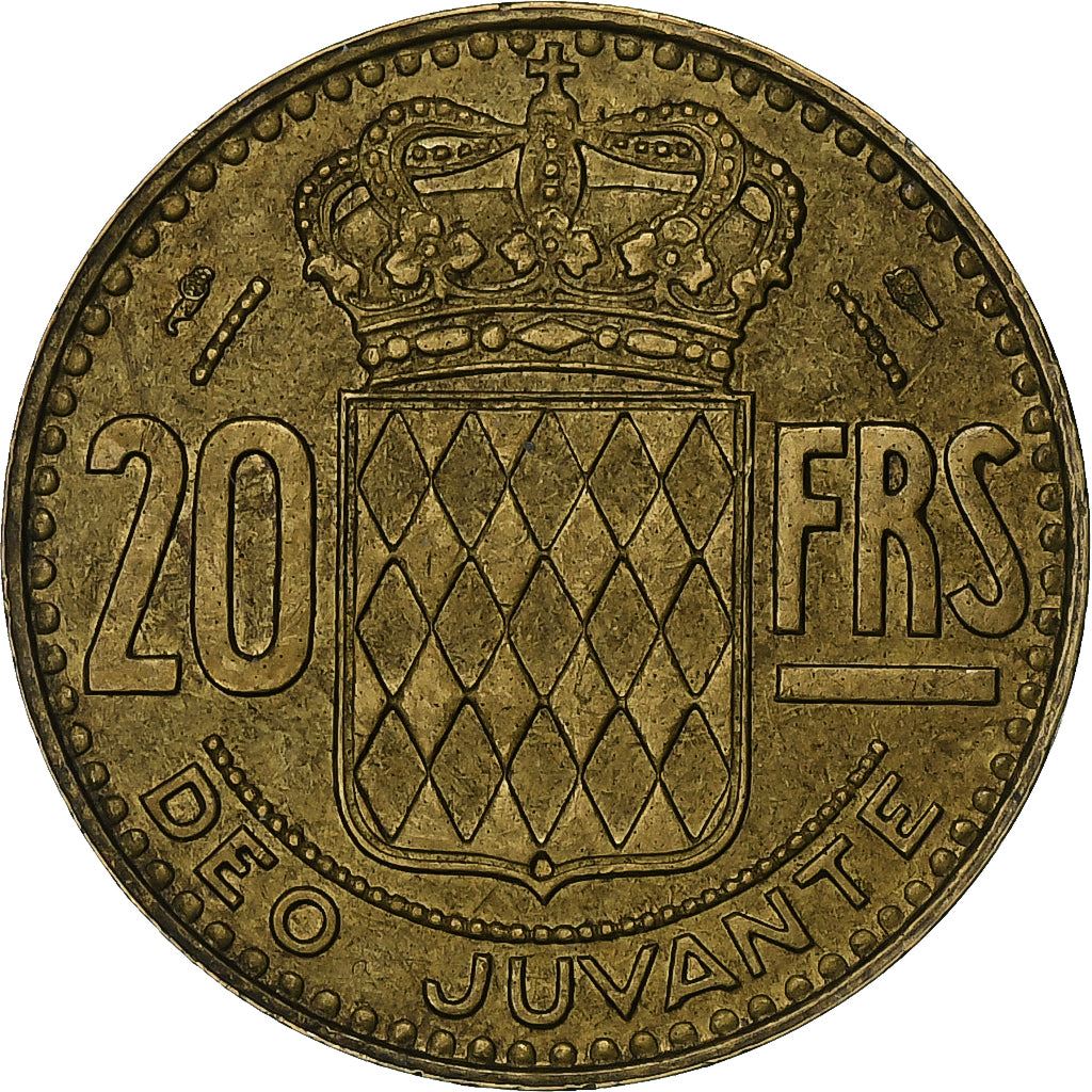 Monaco | 20 franc mynt | Rainier III | Km:131 | 1950 - 1951
