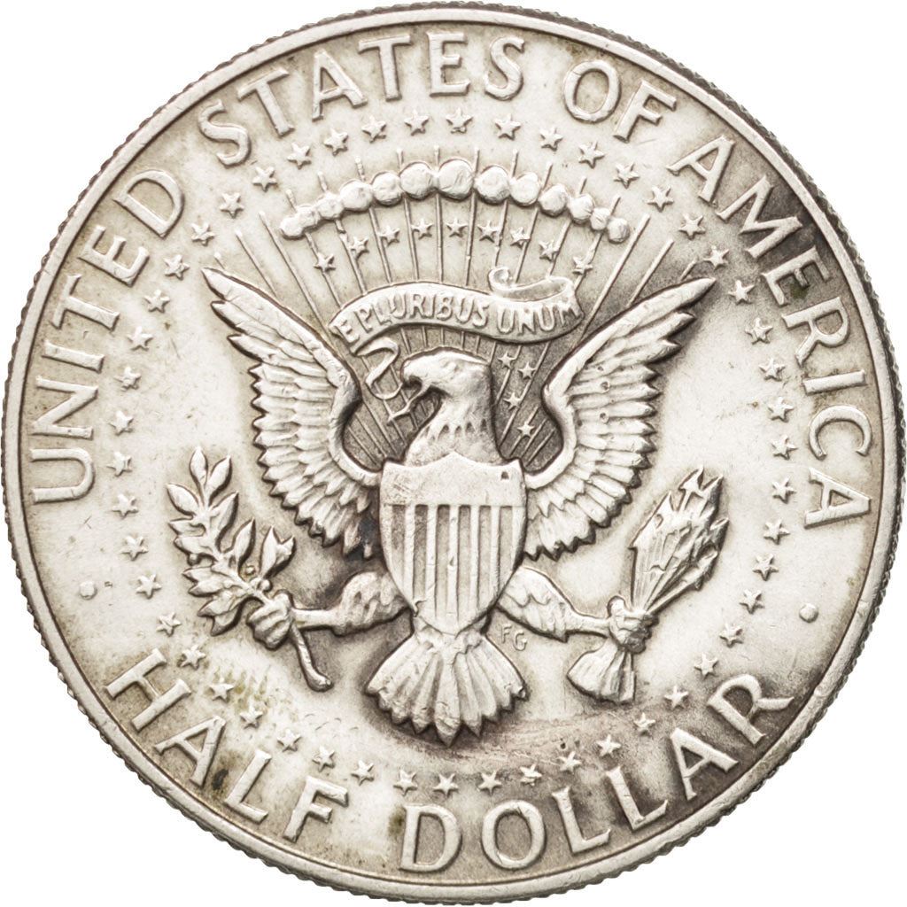 United States | ½ Dollar Coin | 40% Silver | John Fitzgerald Kennedy | Billon (.400 silver) | KM:202a | 1965-1970