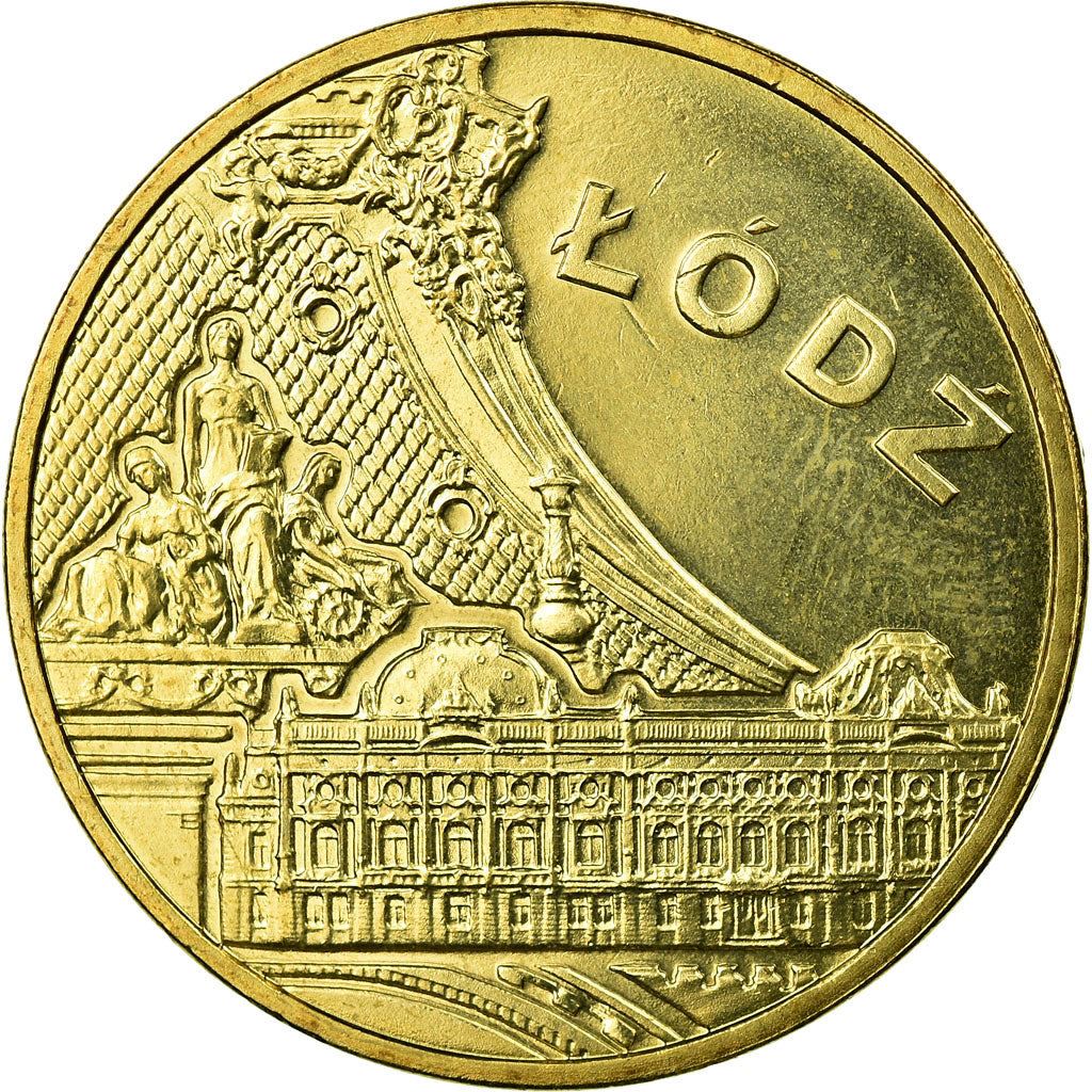 Poland | 2 Zlotys Coin | Łódź | Y:804 | 2011