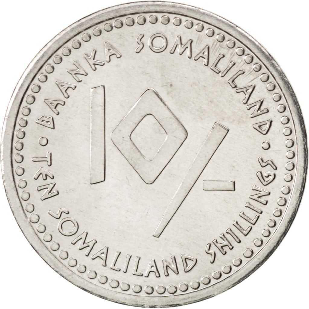 Somaliland | 10 Shillings Coin | Virgo | Stainless steel | KM:14 | 2006