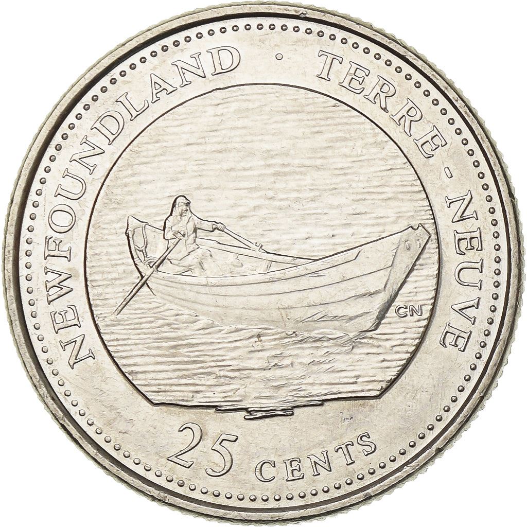 Canada | 25 Cents Coin | Nickel | Newfoundland | KM:213 | 1992