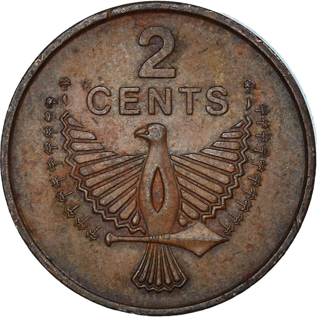 Îles Salomon | Pièce de 2 cents | Elizabeth II | Esprit Aigle | Km : 2 | 1977 - 1983