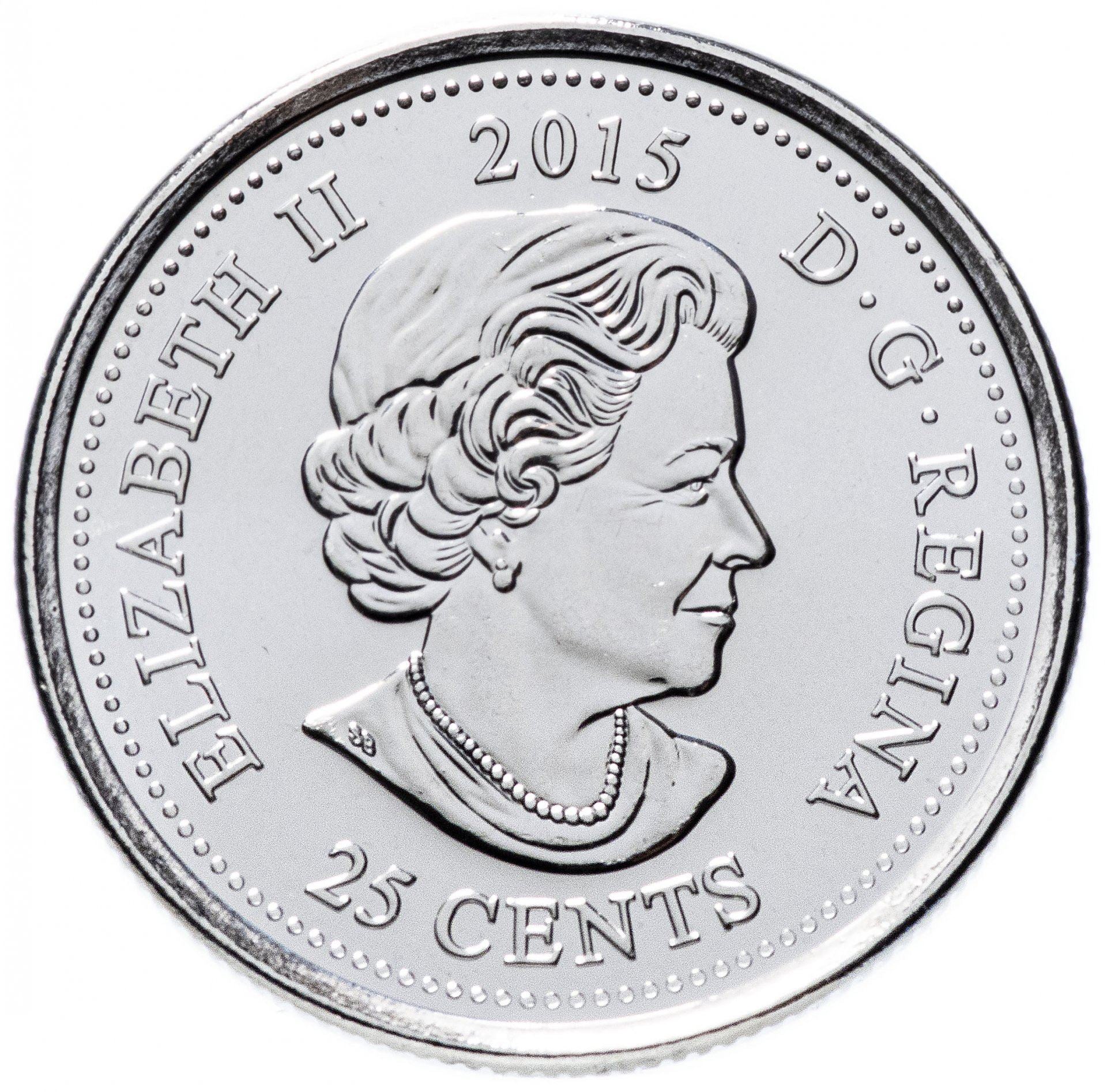 Canada | 25 Cents Coin | Remembrance | KM:1852.1 | 2015