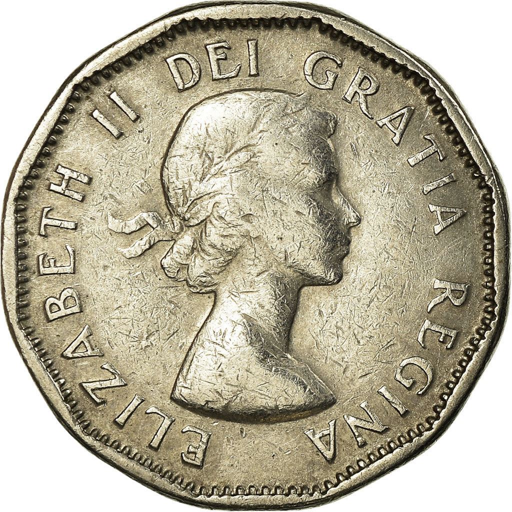 Canada | 5 Cents Coin | Nickel | 1st portrait | KM:50a | 1955-1962