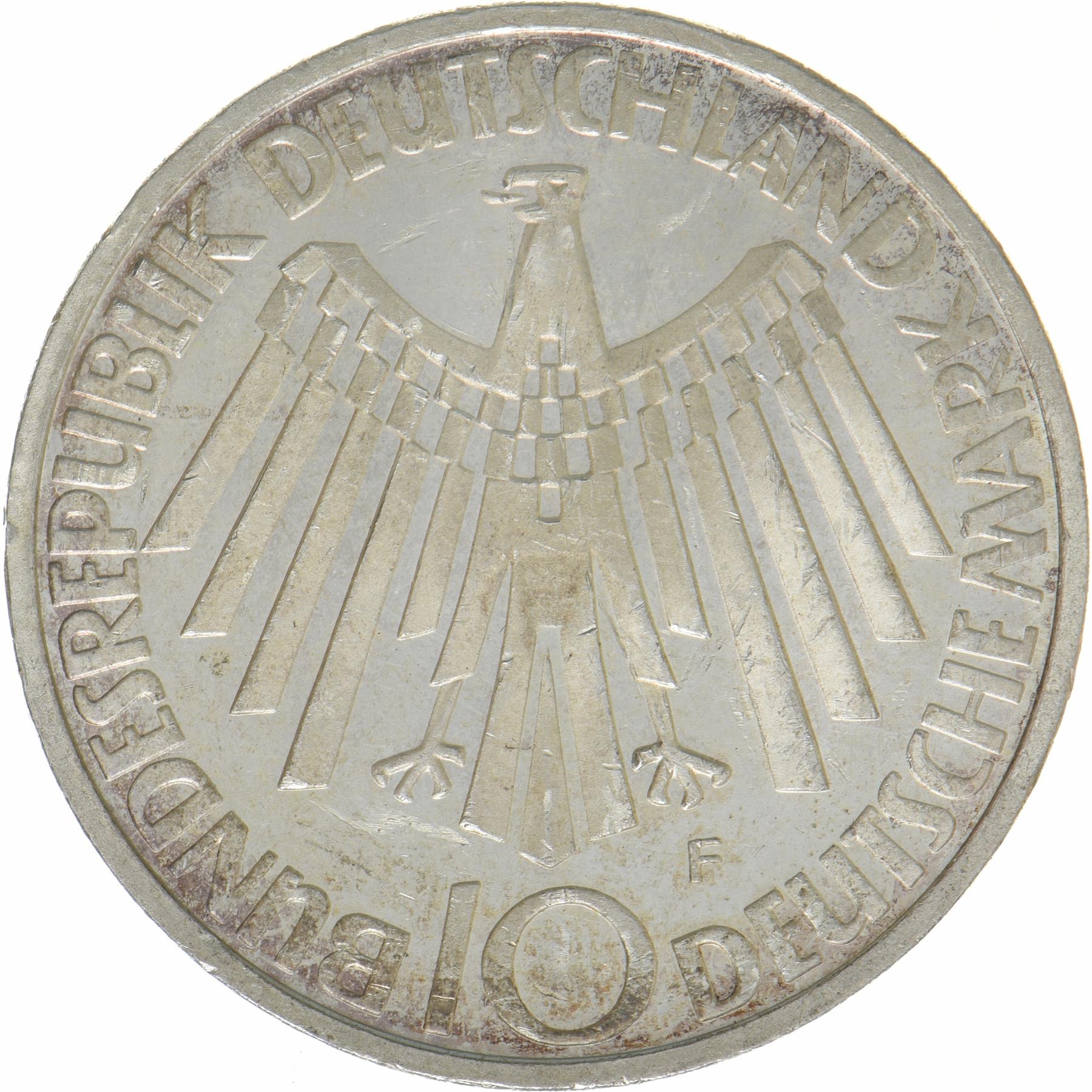 Federal Republic of Germany | 10 Deutsche Mark Coin | Olympic Games | KM:130 | 1972