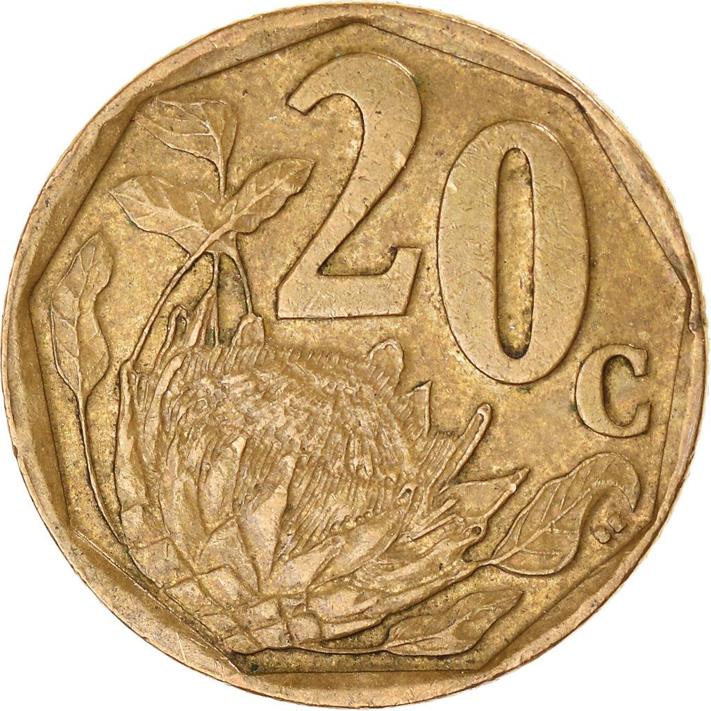 South Africa 20 Cents Afrikaans Legend - Suid-Afrika Coin KM293 2005 - 2018