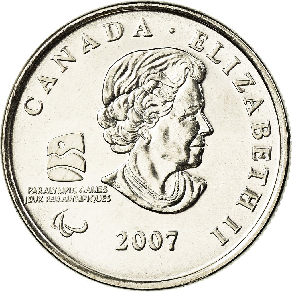 Canada | 25 Cents Coin | Nickel plated steel | Wheelchair Curling | KM:684 | 2007