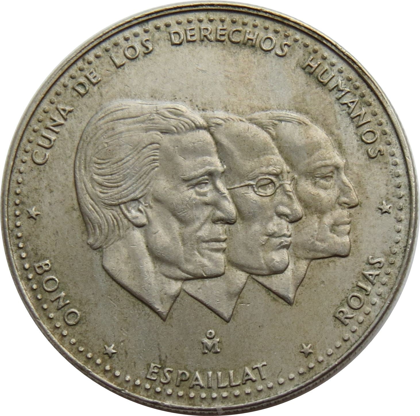 Dominican Republic 1/2 Peso Coin | Benigno Filomeno de Rojas | Ulises Francisco Espaillat | Pedro Francisco Bono | KM62 | 1983 - 1987