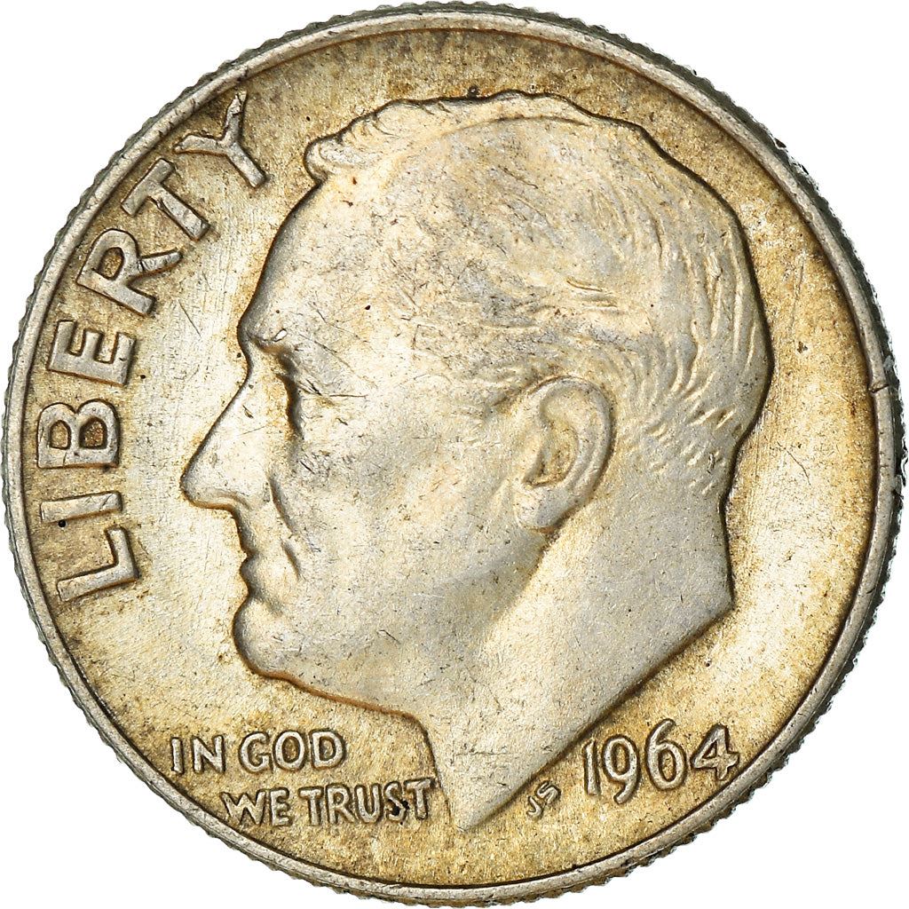 الولايات المتحدة | عملة 1 دايم | فرانكلين د. روزفلت | KM:195 | 1946 - 1964