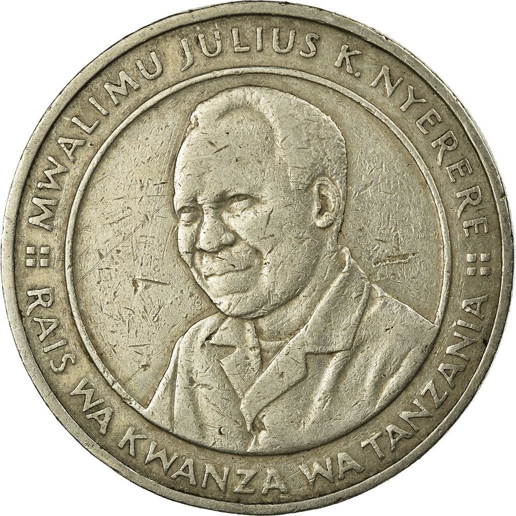 Tanzania | 10 Shilingi Coin | President J. K. Nyerere | Km:20 | 1987 - 1989