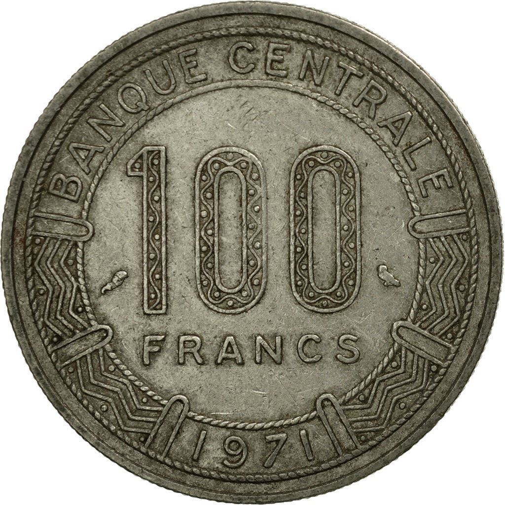 Chad | 100 Francs Coin | Giant Eland | Km:2 | 1971 - 1972