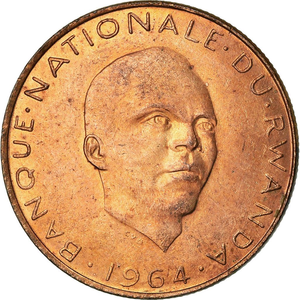 Rwanda | 5 Francs Coin | Grégoire Kayibanda | Km:6 | 1964 - 1965