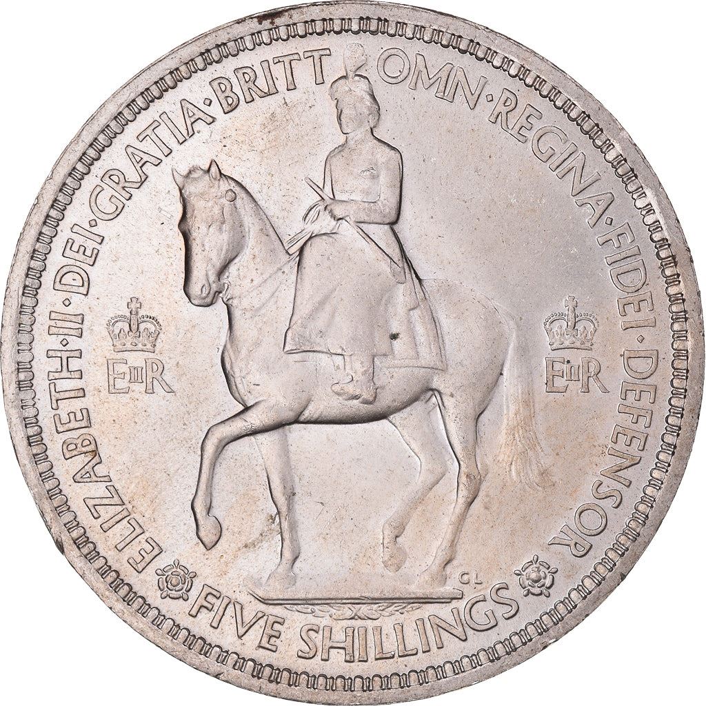 United Kingdom | 5 Shillings Coin | Coronation | KM:894 | 1953
