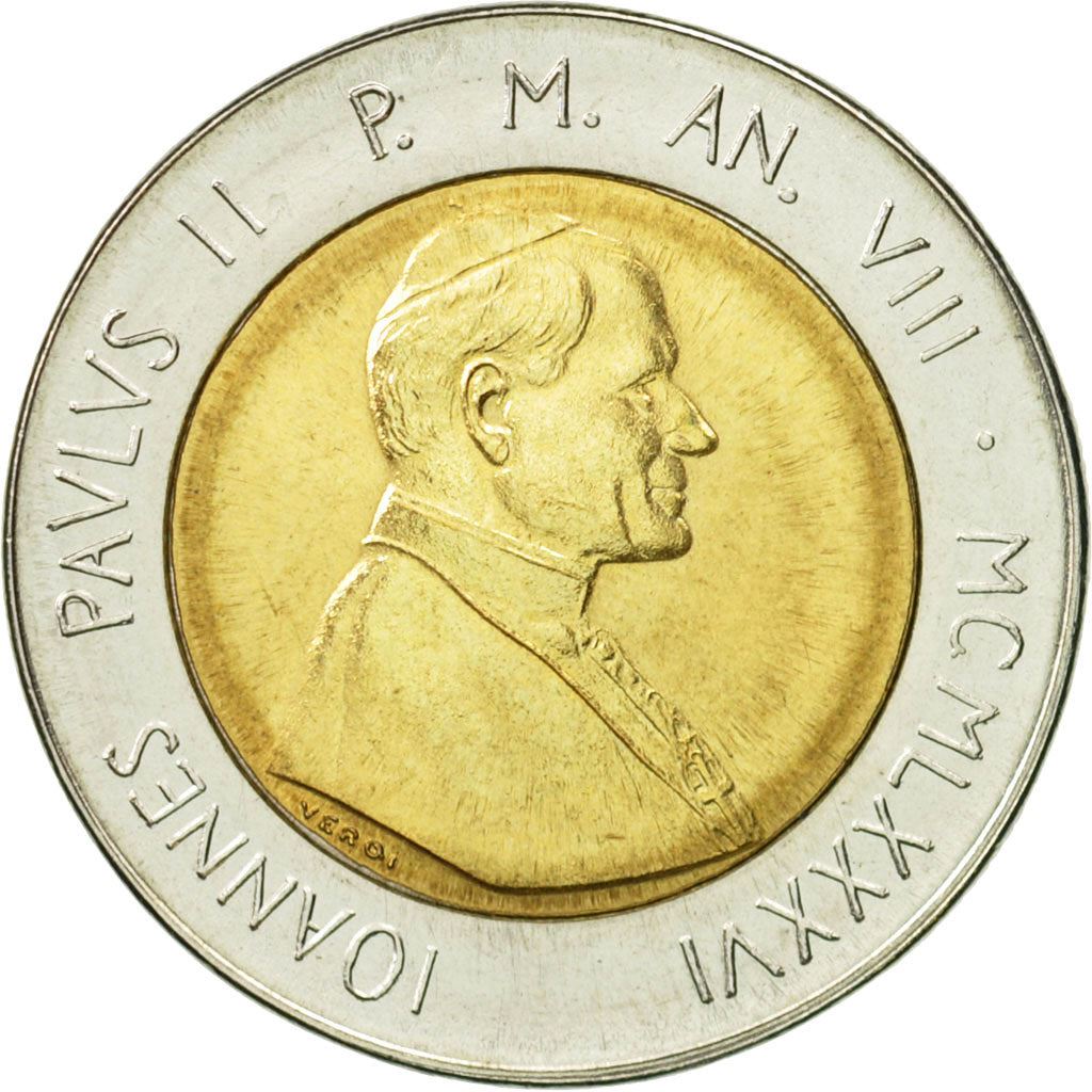 Vatican City | 500 Lire Coin | Jesus and Mary | Km:197 | 1986