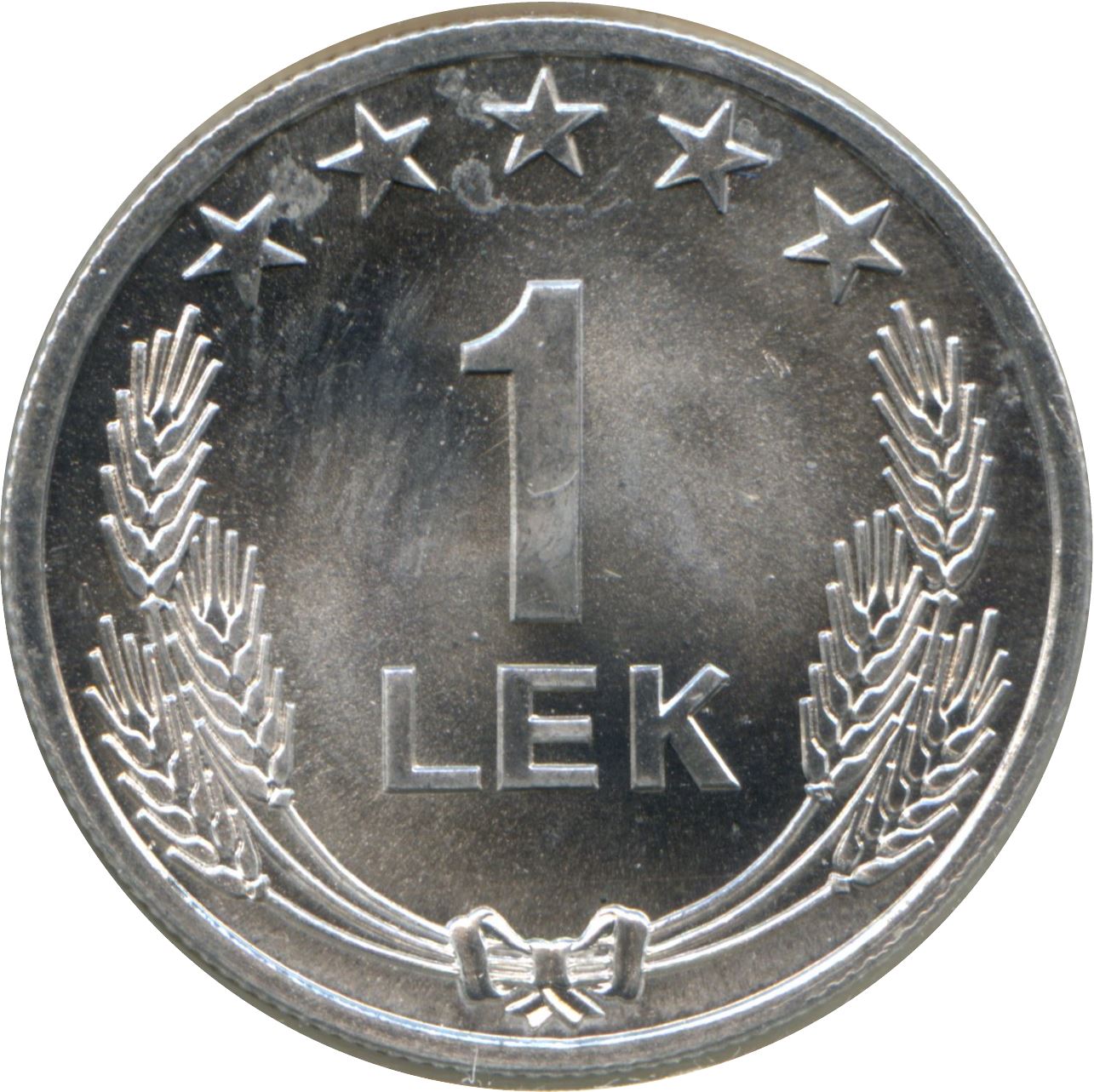 Albanian 1 Lek Coin | Star | KM43 | 1964