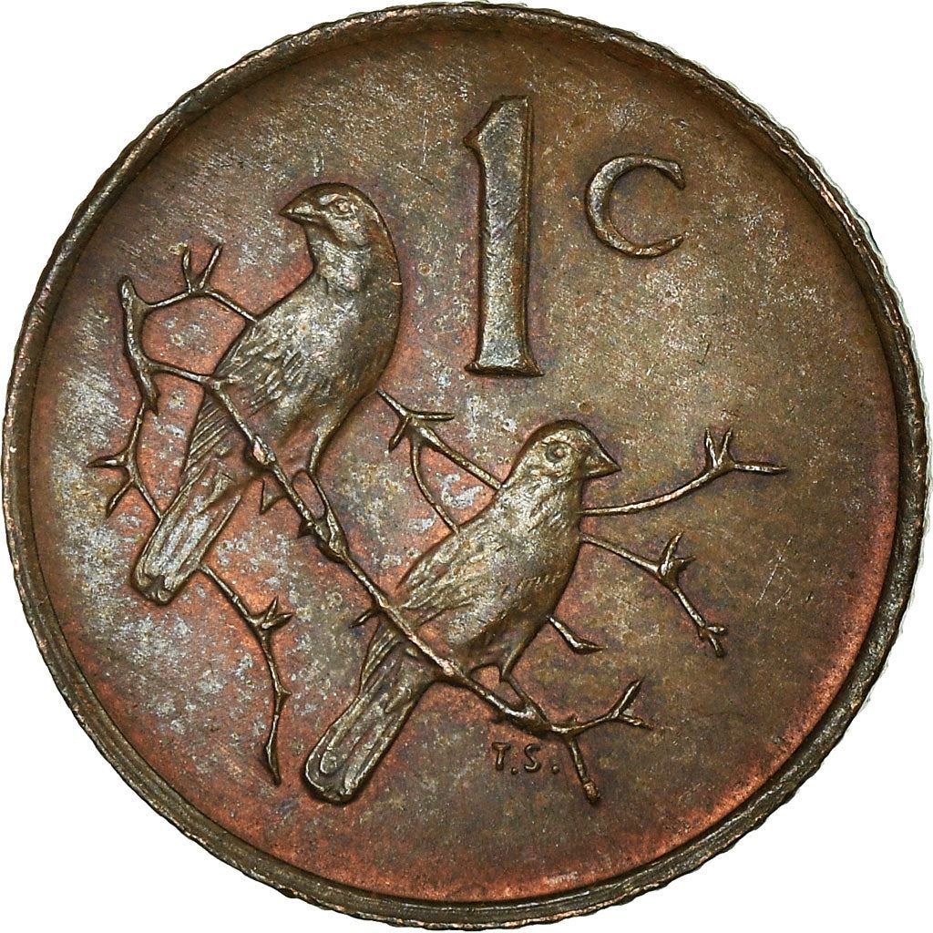 Pièce de 1 cent d'Afrique du Sud | Légende en afrikaans - SUID-AFRIKA | KM65.2 | 1965 - 1969