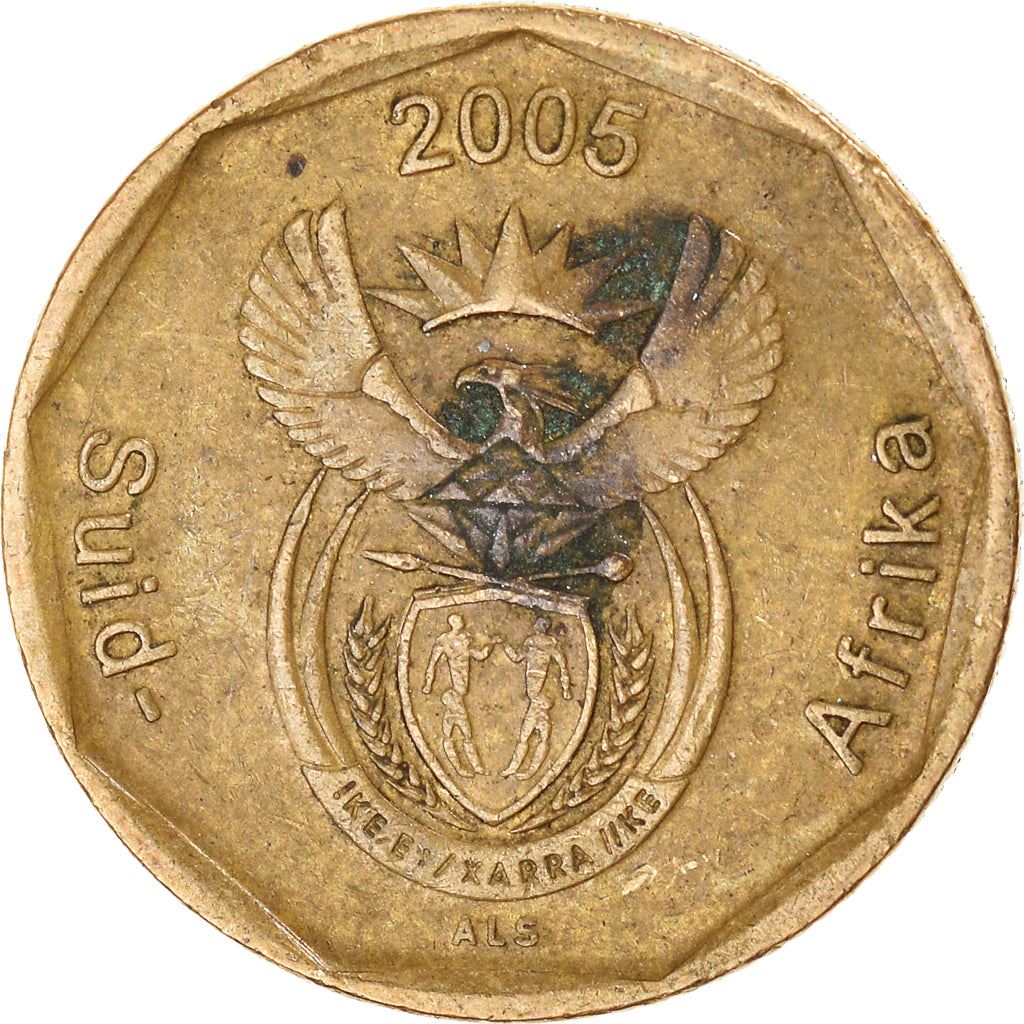 South Africa 20 Cents Afrikaans Legend - Suid-Afrika Coin KM293 2005 - 2018
