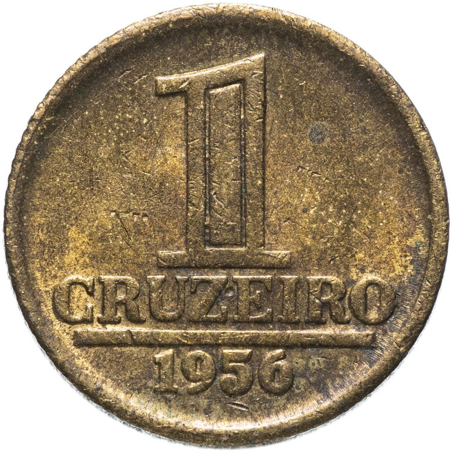 Brasil | 1 Moeda Cruzeiro | Estrela | Km:567 | 1956