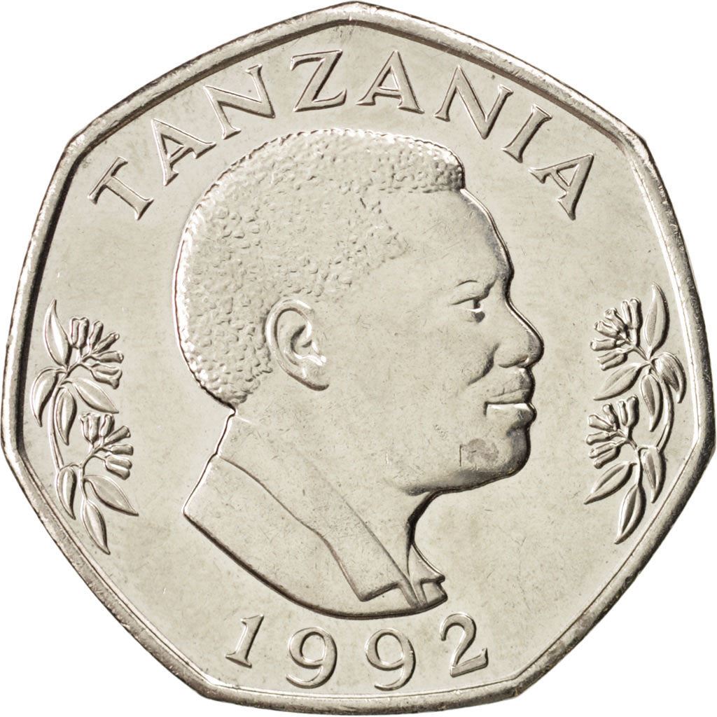 Tanzania | 20 Shilingi Coin | Elephant | Km:27.2 | 1992