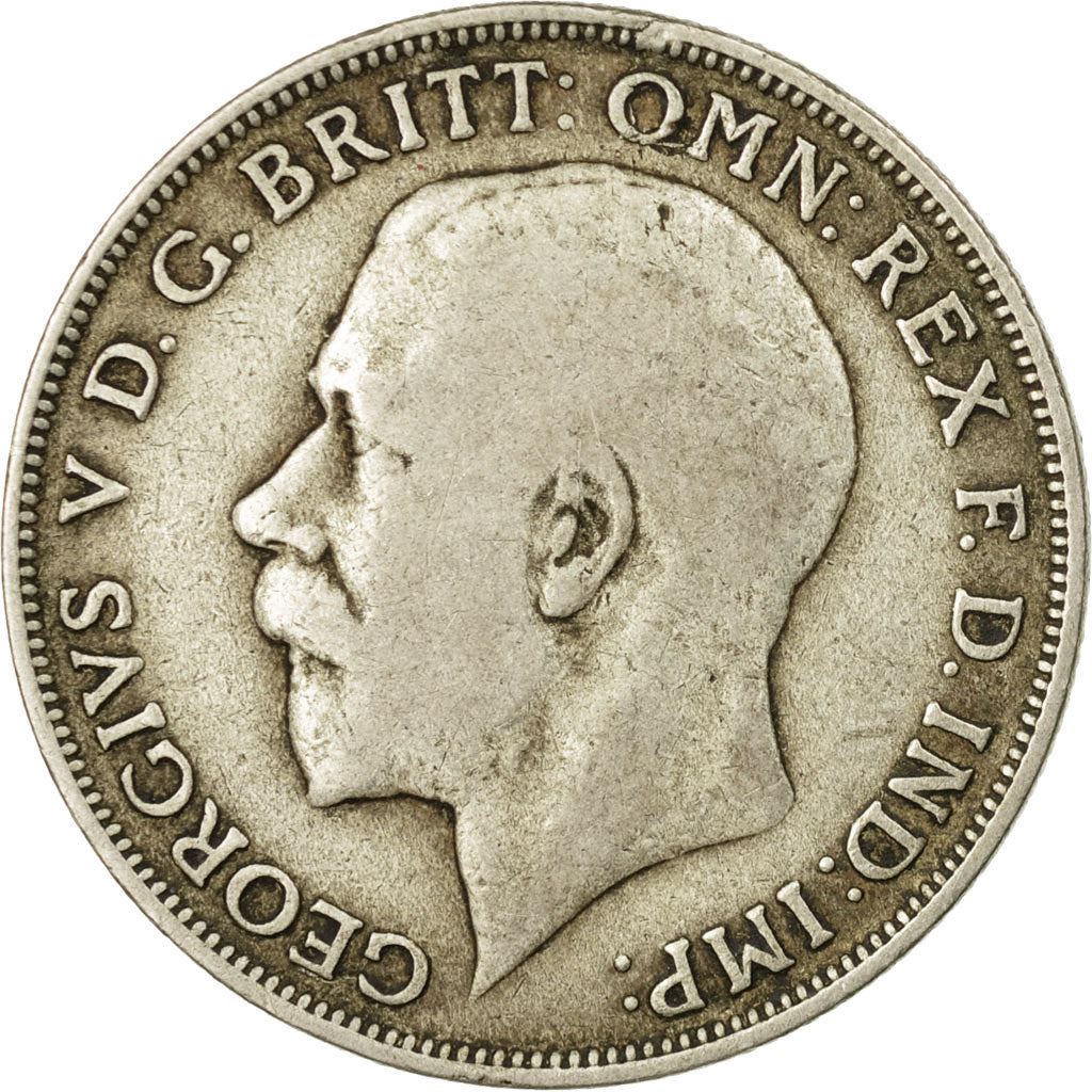 United Kingdom | 1 Florin Coin | George V | Km:817A | F-VF | 1920 - 1926