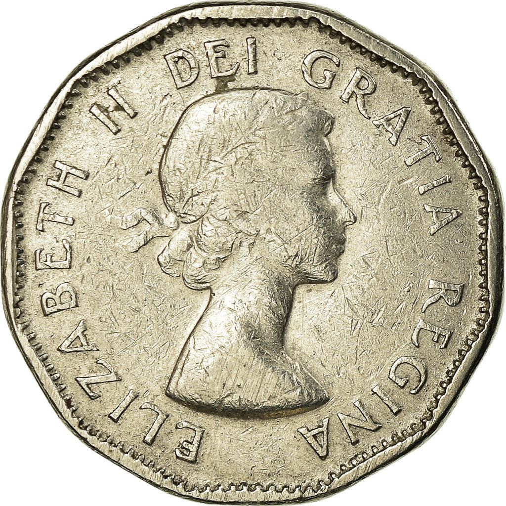 Canada | 5 Cents Coin | Nickel | 1st portrait | KM:50a | 1955-1962