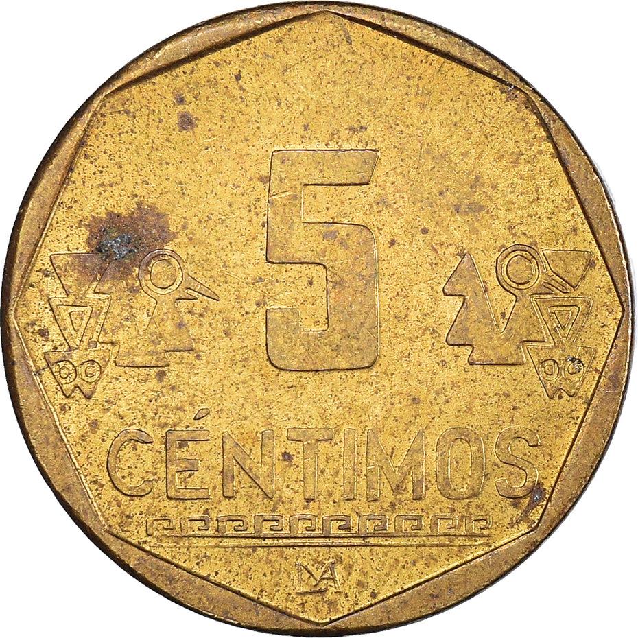 Peru | 5 Centimos Coin | KM304.4 | 2002 - 2007