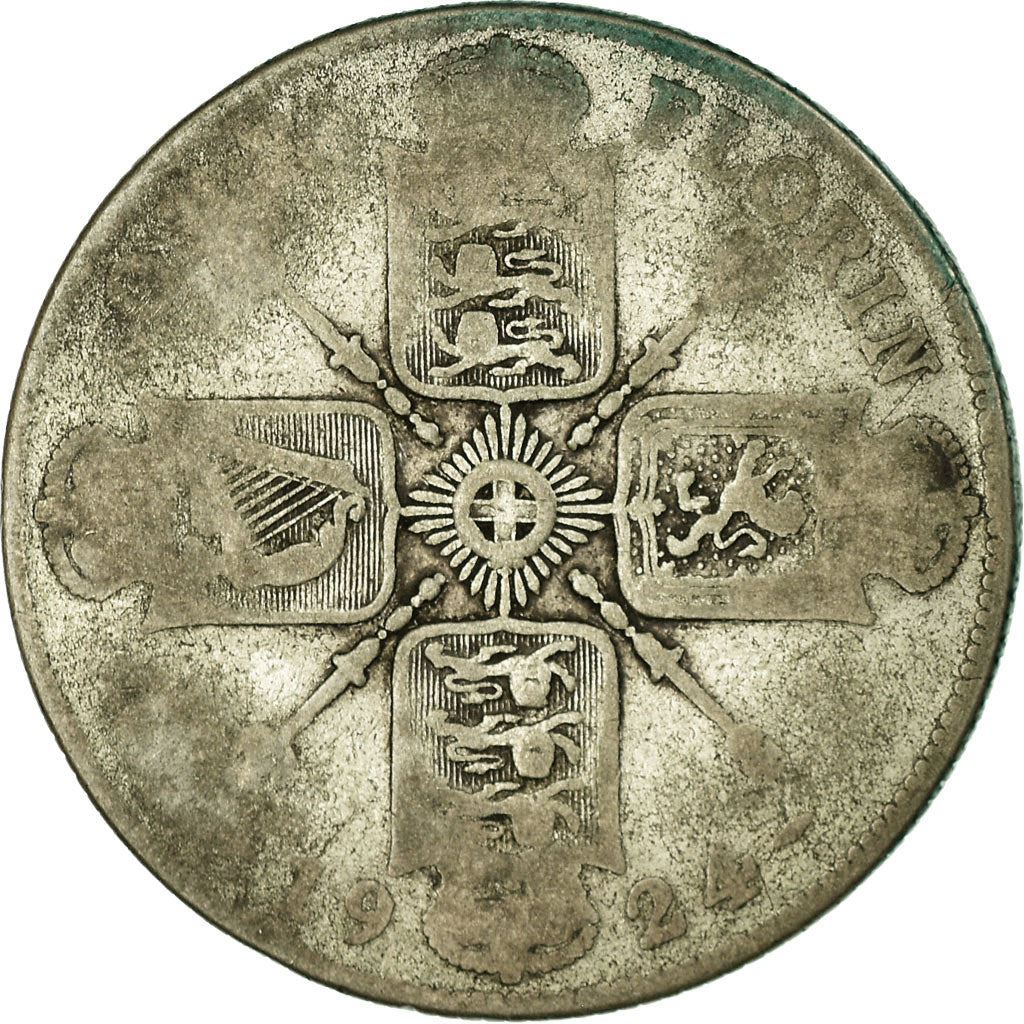 United Kingdom | 1 Florin Coin | George V | Km:817A | POOR | 1920 - 1926