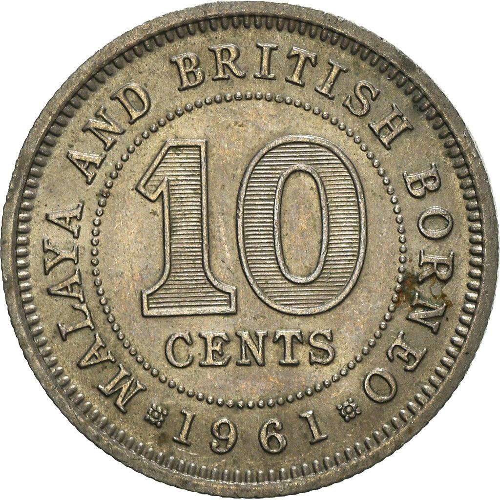 Malaya and British Borneo | 10 Cents Coin | Elizabeth II | Km:2 | 1953 - 1961