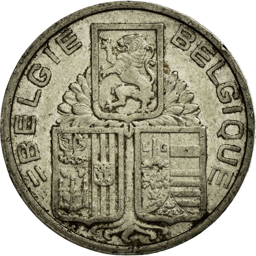 Belgium | 5 Francs Coin | Lion | Km:117 | 1938 - 1939