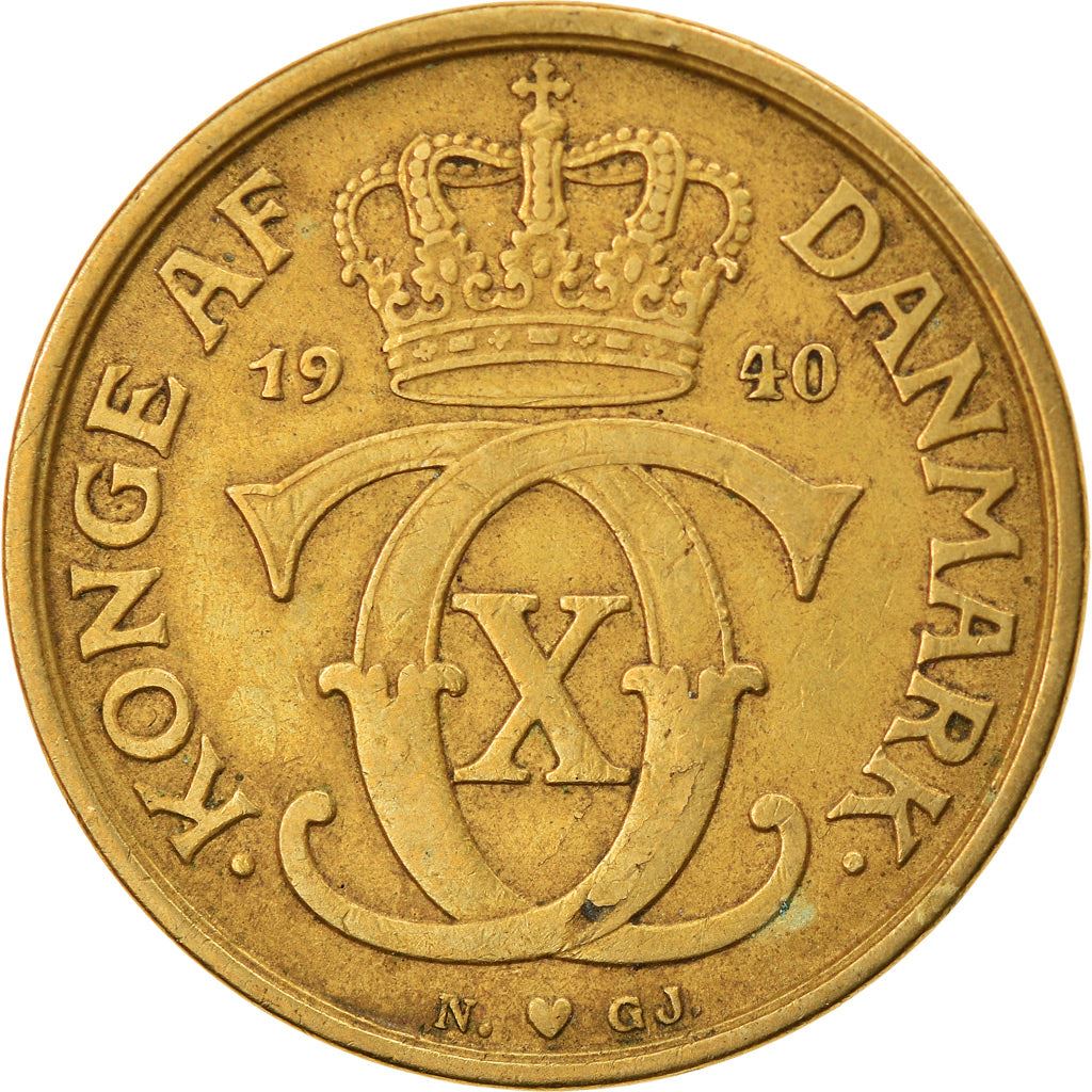 Denmark | 1 Krone Coin | Monogram | Km:824 | 1924 - 1941