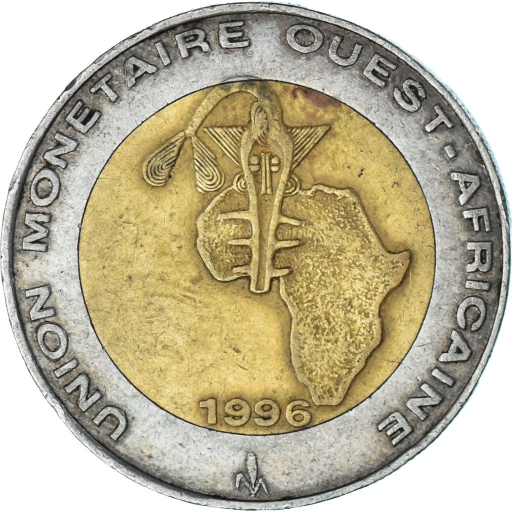 Western African States | 250 Francs Cfa Coin | Emblem of Central Bank | Africa | Corn | Km:13 | 1992 - 1996
