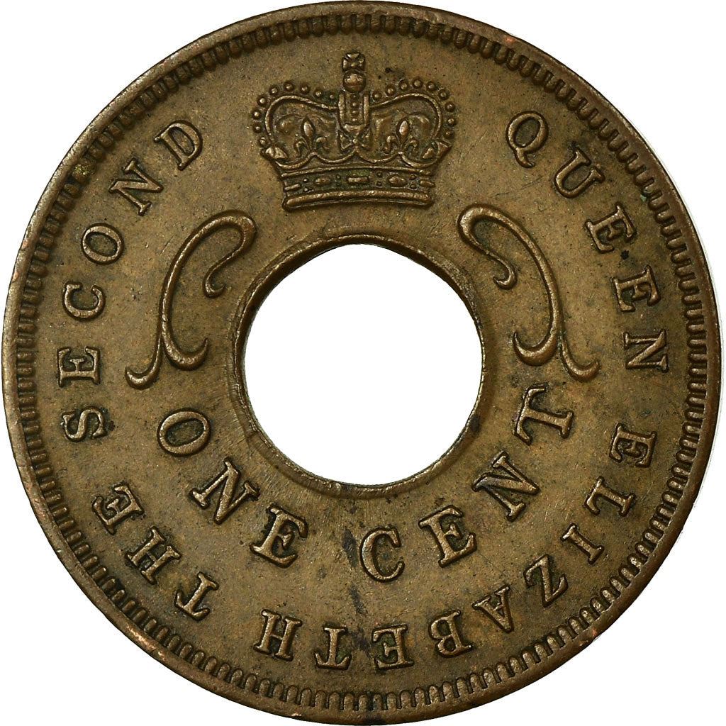 East Africa | 1 Cent Coin | Crown | Tusks | Km:35 | 1954 - 1962