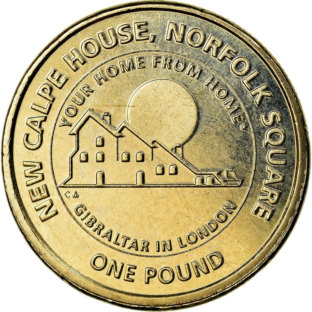 Gibraltar | 1 Pound Coin | Calpe House | Km:1628 | 2018