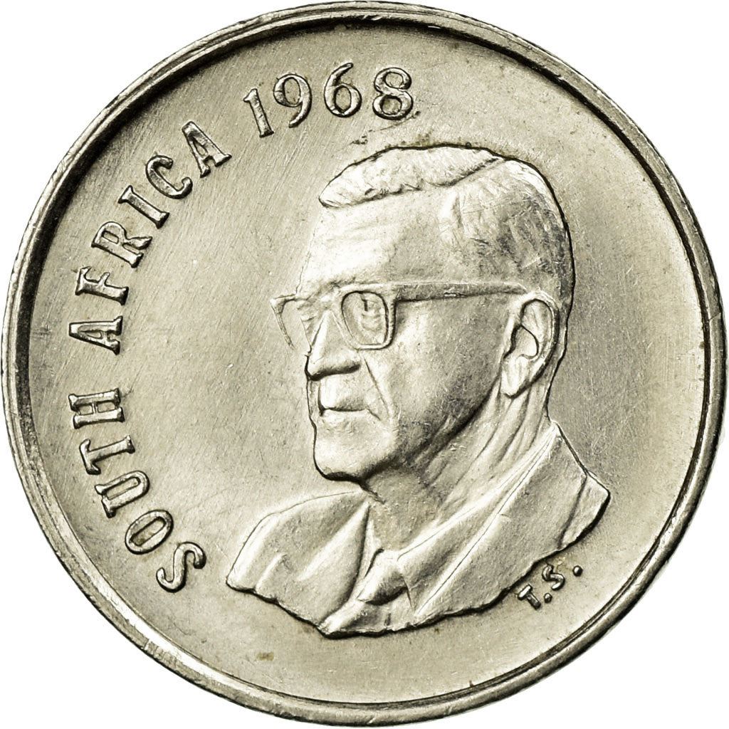 Sør-Afrika 5 Cent Mynt | Charles Swart | Engelsk Legende - SOUTH AFRICA | KM76.1 | 1968