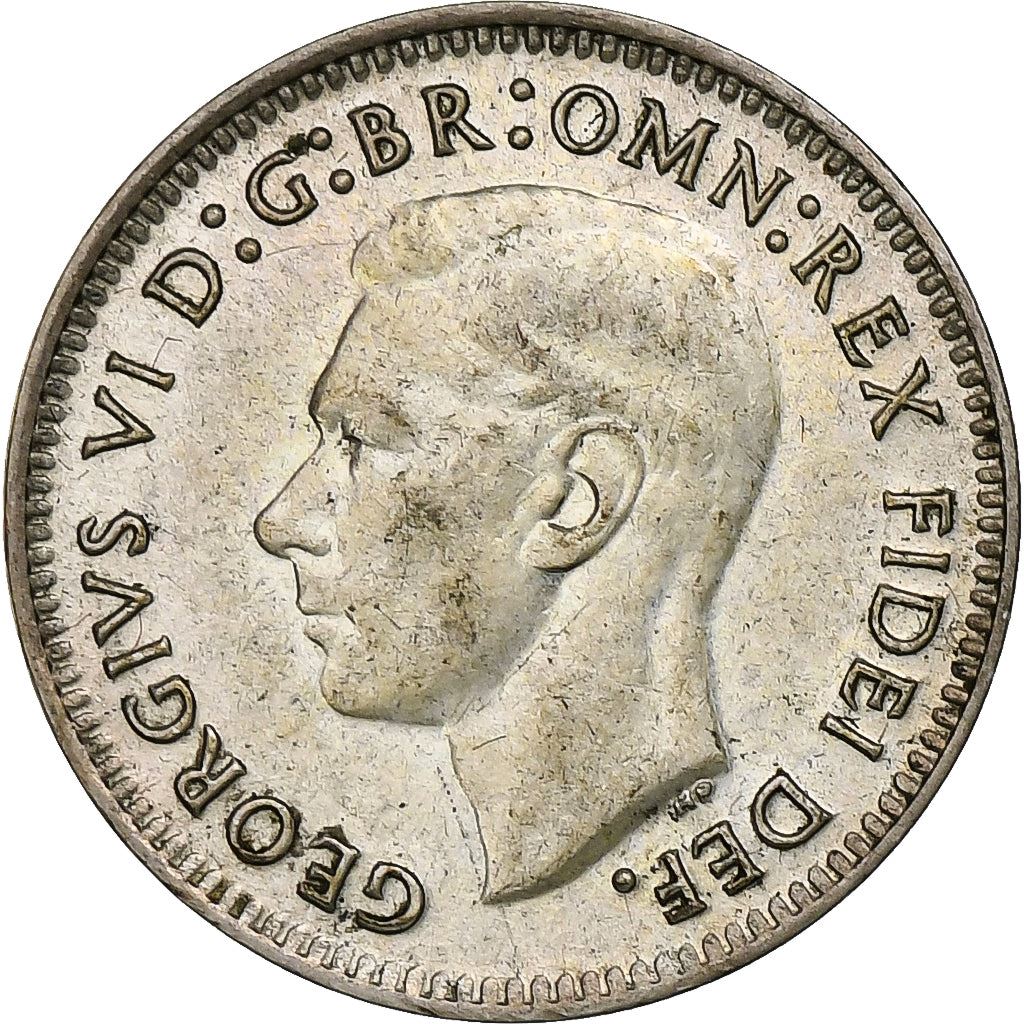 Australia | 3 Pence Coin | George VI | Km:44 | 1949 - 1952