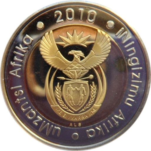 South Africa | 5 Rand Coin | Animals | Wildebeest | Gnu | Km:499 | 2010