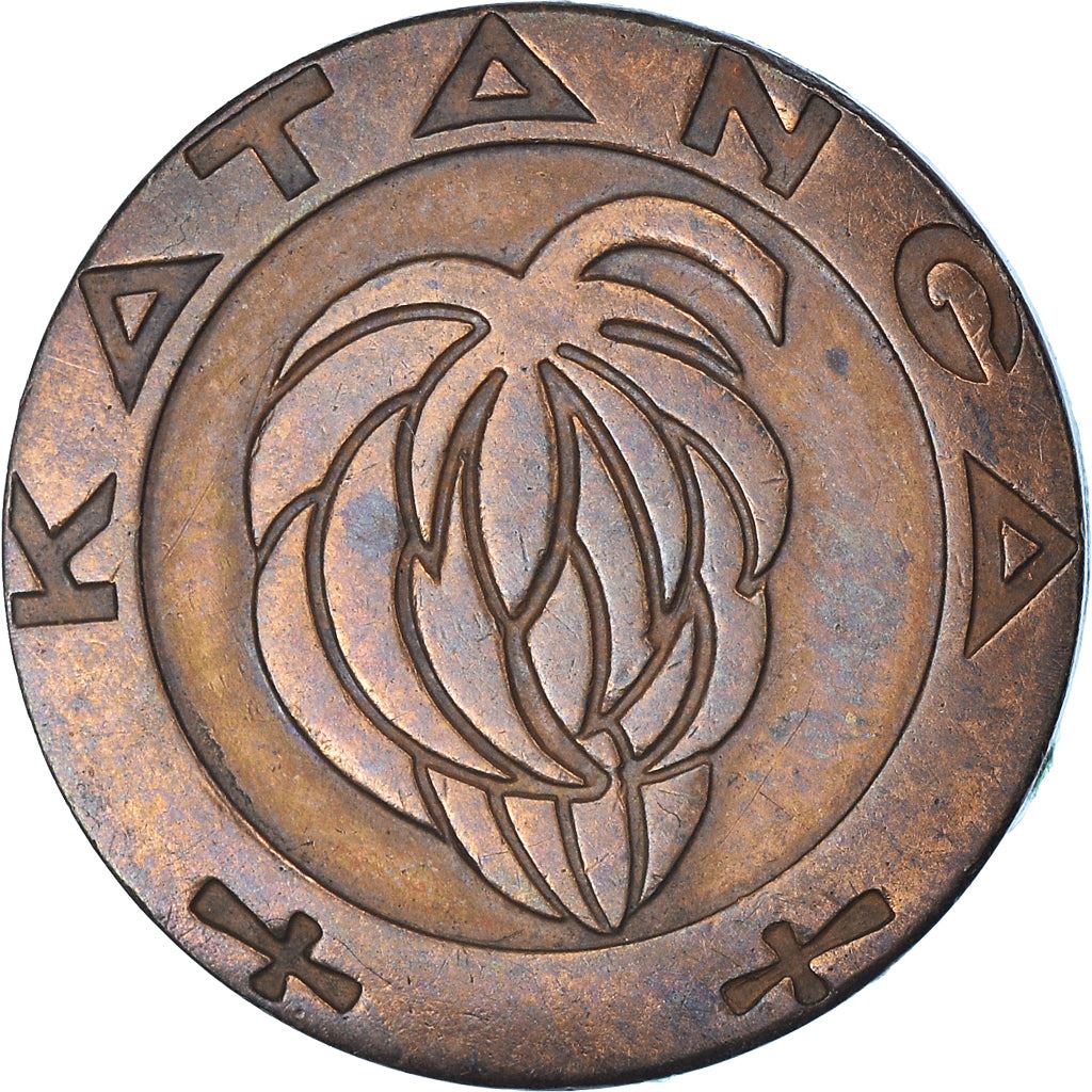 Congo > Katanga | 1 Franc Munt | Bananen | Km:1 | 1961