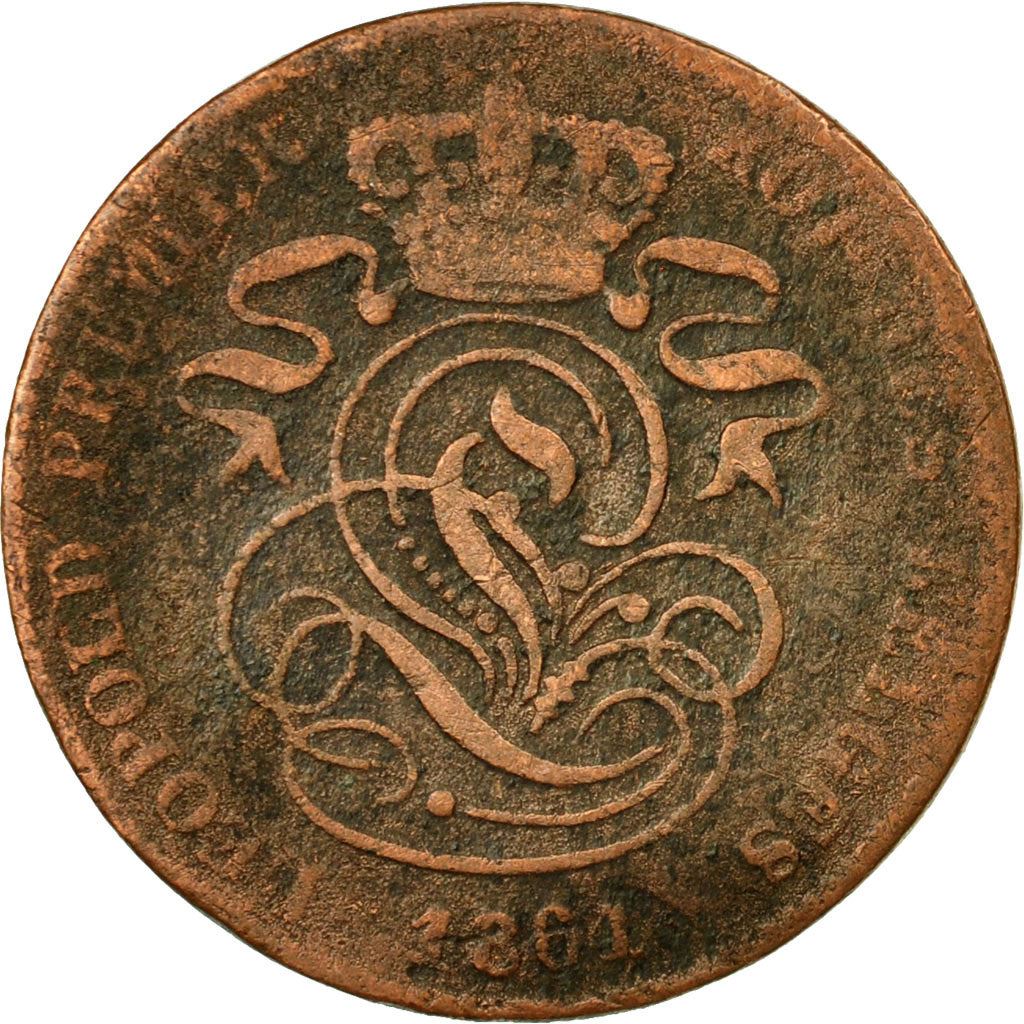 Belgien | 2-Centimes-Münze | Leopold I. | Kupfer | KM: 4.1–4.4 | 1833–1865