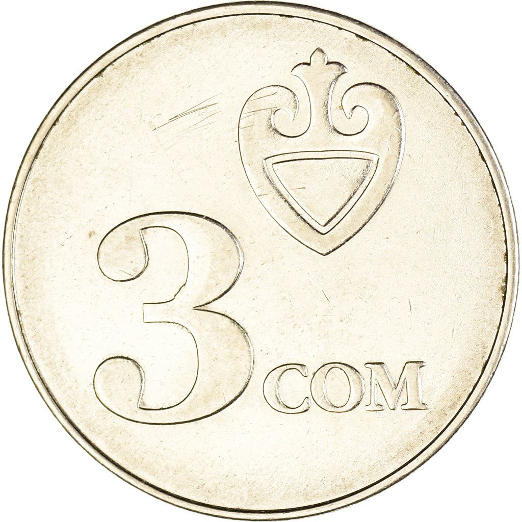 Moneta 3 Som Kirgistan | Falcon | Kookor | KM15 | 2008