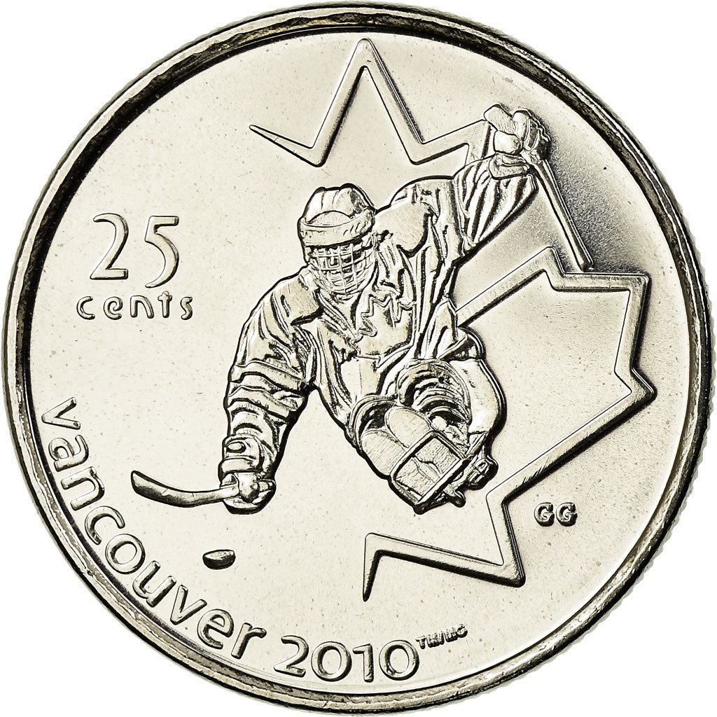 Canada | 25 Cents Coin | Nickel plated steel | Sledge Hockey | KM:952 | 2009