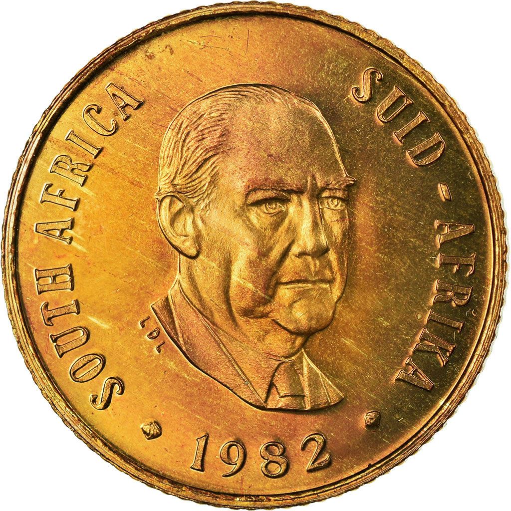 Südafrika 2-Cent-Münze | Balthazar J. Vorster | KM110 | 1982